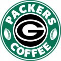 Green Bay Packers starbucks coffee logo Print Decal