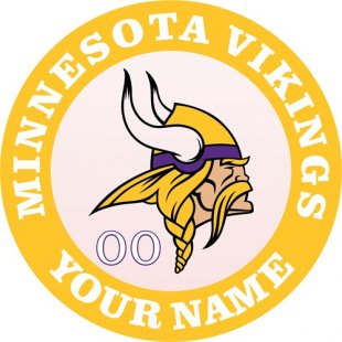 Minnesota Vikings Customized Logo Print Decal
