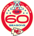 Kansas City Chiefs 2019 Anniversary Logo Print Decal