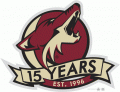 Arizona Coyotes 2011 12 Anniversary Logo Iron On Transfer