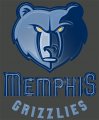 Memphis Grizzlies Plastic Effect Logo Print Decal