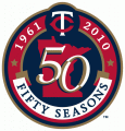 Minnesota Twins 2010 Anniversary Logo Iron On Transfer