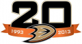 Anaheim Ducks 2013 14 Anniversary Logo Print Decal