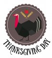 Thanksgiving Day Logo 31 Print Decal