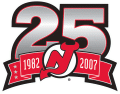 New Jersey Devils 2006 07 Anniversary Logo Print Decal
