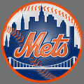 New York Mets Plastic Effect Logo Print Decal