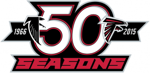 Atlanta Falcons 2015 Anniversary Logo Print Decal