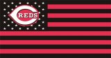 Cincinnati Reds Flag001 logo Print Decal