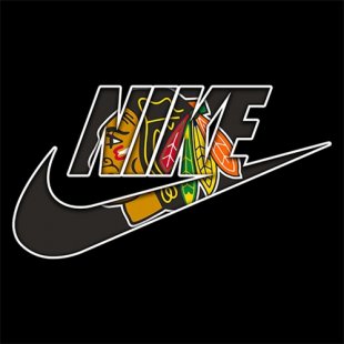 Chicago Blackhawks Nike logo Print Decal