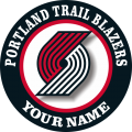 Portland Trail Blazers Customized Logo Print Decal