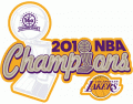 Los Angeles Lakers 2009-2010 Champion Logo Print Decal