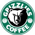 Memphis Grizzlies Starbucks Coffee Logo Iron On Transfer