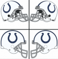 Indianapolis Colts Helmet Logo Iron On Transfer
