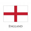 England flag logo Iron On Transfer