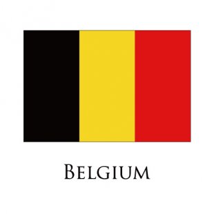 Belgium flag logo Iron On Transfer