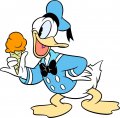 Donald Duck Logo 60 Iron On Transfer