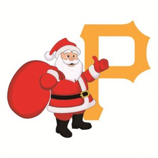 Pittsburgh Pirates Santa Claus Logo Print Decal