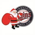 Minnesota Twins Santa Claus Logo Iron On Transfer
