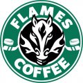 Calgary Flames Starbucks Coffee Logo Print Decal