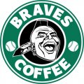 Atlanta Braves Starbucks Coffee Logo Iron On Transfer