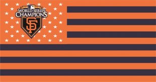 World Series Champions Flag001 logo Print Decal