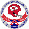Kansas City Chiefs 1984 Anniversary Logo Iron On Transfer