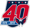 Washington Capitals 2014 15 Anniversary Logo Print Decal