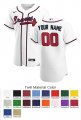 Atlanta Braves Custom Letter and Number Kits for Home Jersey Twill Material