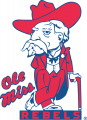 Mississippi Rebels 1970-1995 Primary Logo Print Decal