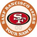 San Francisco 49ers Customized Logo Iron On Transfer