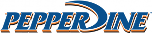 Pepperdine Waves 1998-2003 Wordmark Logo 02 Print Decal