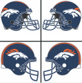 Denver Broncos Helmet Logo Iron On Transfer