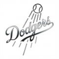 Los Angeles Dodgers Silver Logo Print Decal