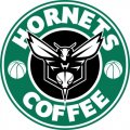 Charlotte Hornets Starbucks Coffee Logo Iron On Transfer