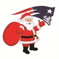 New England Patriots Santa Claus Logo Print Decal
