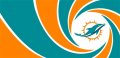 007 Miami Dolphins logo Iron On Transfer
