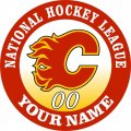 Calgary Flames Customized Logo Print Decal