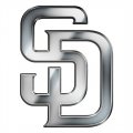 San Diego Padres Silver Logo Print Decal