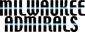 Milwaukee Admirals 2006 07-2014 15 Wordmark Logo Print Decal