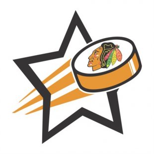 Chicago Blackhawks Hockey Goal Star logo Iron On Transfer