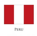 Peru flag logo Iron On Transfer