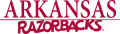Arkansas Razorbacks 1980-2000 Wordmark Logo Print Decal