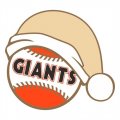 San Francisco Giants Baseball Christmas hat logo Print Decal