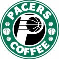 Indiana Pacers Starbucks Coffee Logo Iron On Transfer