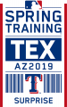 Texas Rangers 2019 Event Logo Print Decal