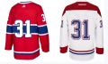 Montreal Canadiens twill jersey numbers