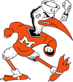 Miami Hurricanes 1983-1999 Mascot Logo Iron On Transfer