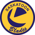 Saskatoon Blades 1983 84-1992 93 Primary Logo Print Decal