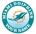 Miami Dolphins Customized Logo Print Decal