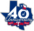 Texas Rangers 2012 Anniversary Logo Print Decal